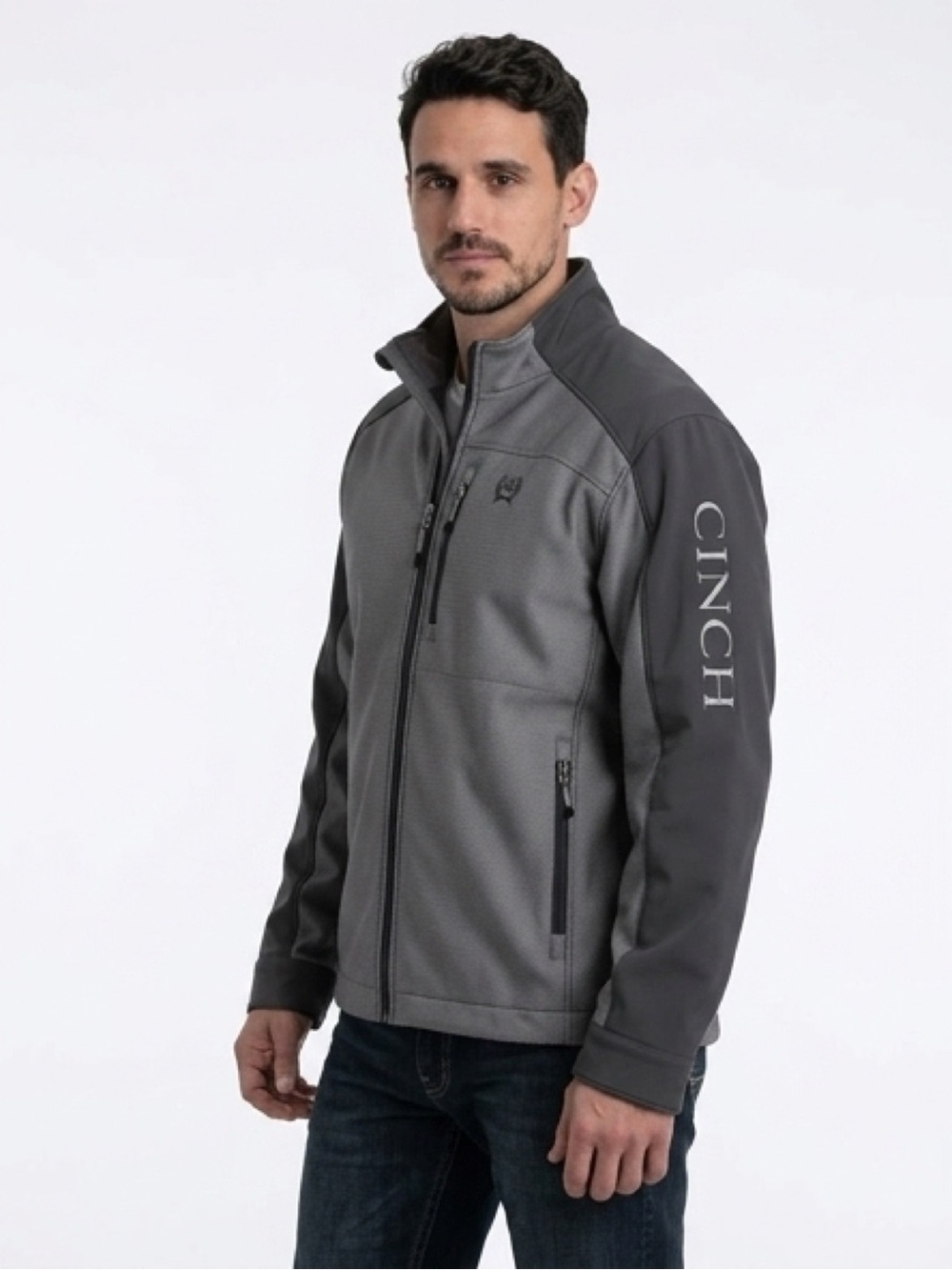 Cinch grey bonded concealed carry jacket men size large